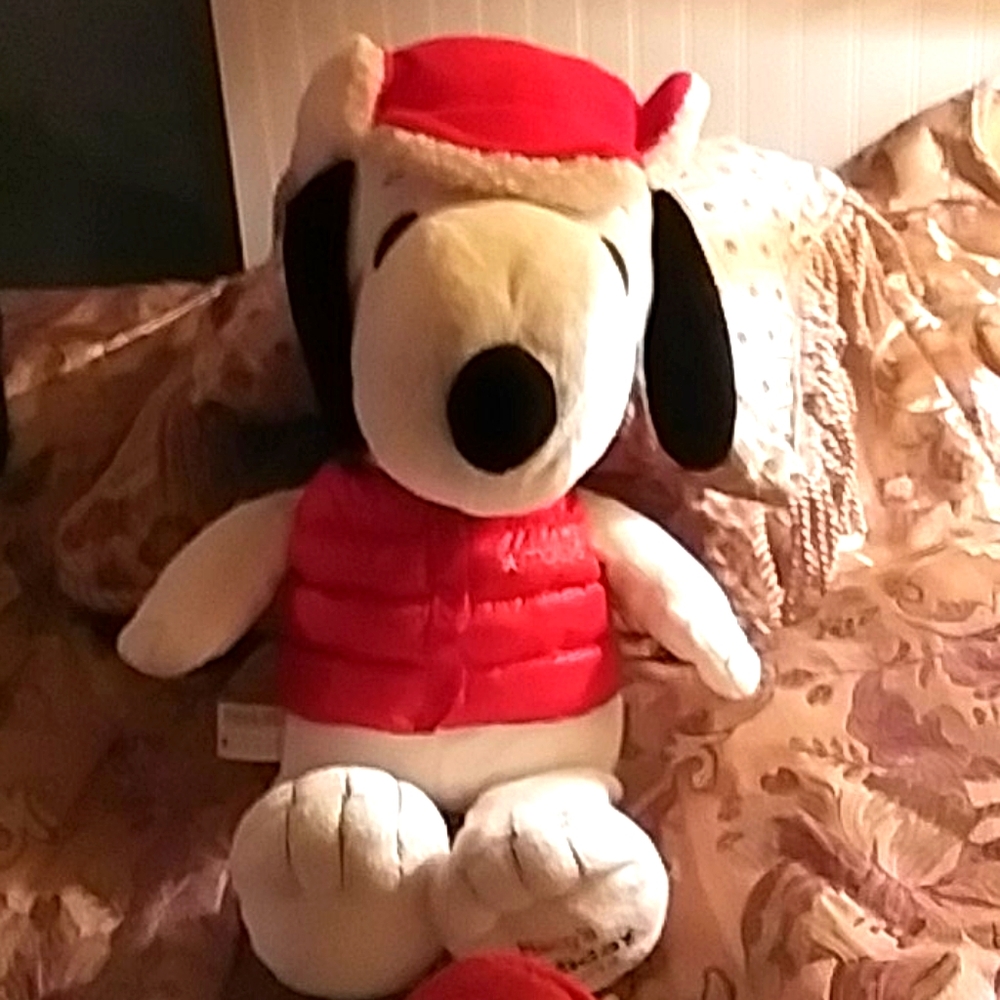 Macy's Snoopy Christmas stuffed plush
